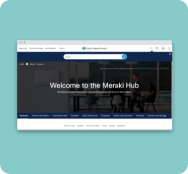 meraki hub screenshot